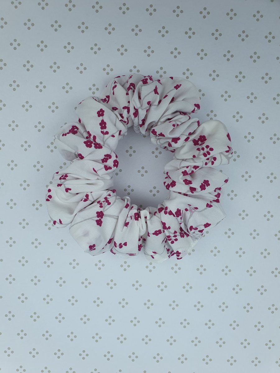 Hair Scrunchie, patterned cotton, large