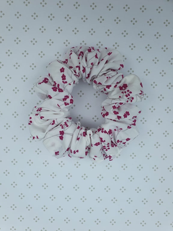 Hair Scrunchie, patterned cotton, large