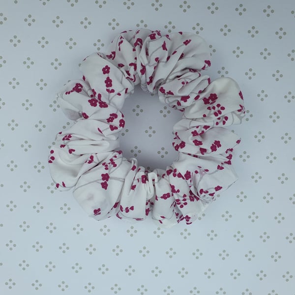 Hair Scrunchie, patterned cotton, large