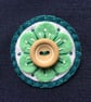 Embroidered Retro Folk Art Flower Felt Brooch SECONDS SUNDAY - Image 4