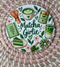 Matcha Girlie Coaster – Matcha Lover Gift – Green Tea Coaster- Handmade - Image 1