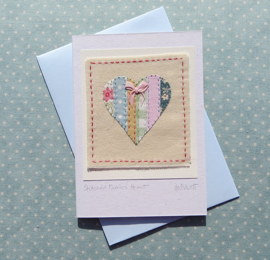 Stitched Fabrics Heart