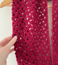 Red Infinity Scarf - Handmade Crochet - Practical Christmas Gifts for her - Image 2
