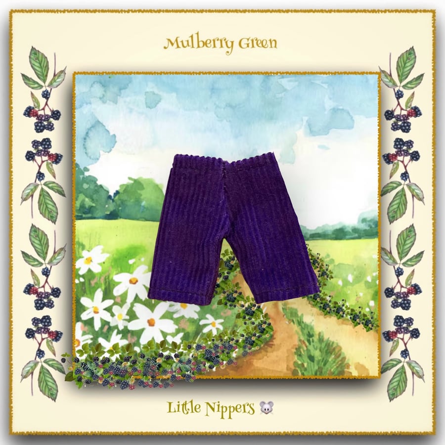 Little Nippers Purple Corduroy Trousers 