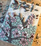 Mosaic Floral Art - Cherry Blossom Mosaic Wall Plaque in Pink and Pistachio  - Image 9