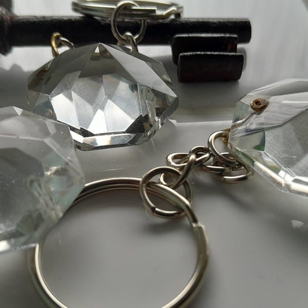 Vintage Chandelier Crystal keyring
