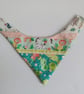 Bandana bib, new baby gift,  bib, patchwork, quilted bib, reversible bandana bib - Image 2