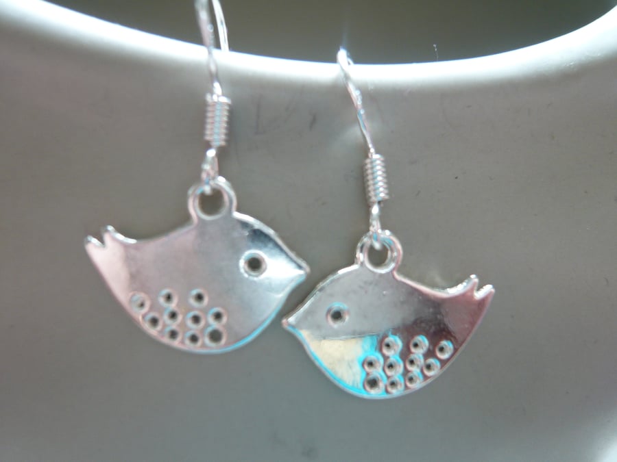Small Bird Earrings
