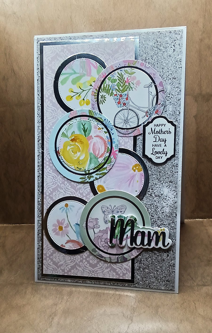 Flowers for Mothers Day card