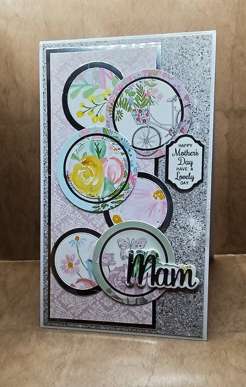 Flowers for Mothers Day card