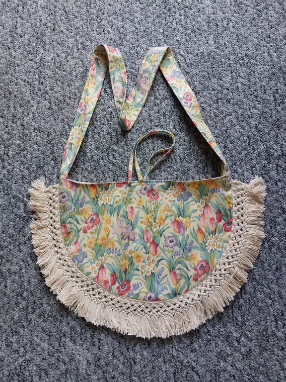 Boho style festival cross body bag 