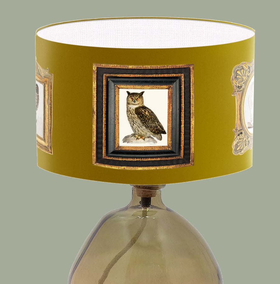Owl Fine Art Lampshade - Owl Print Classic Lampshade 