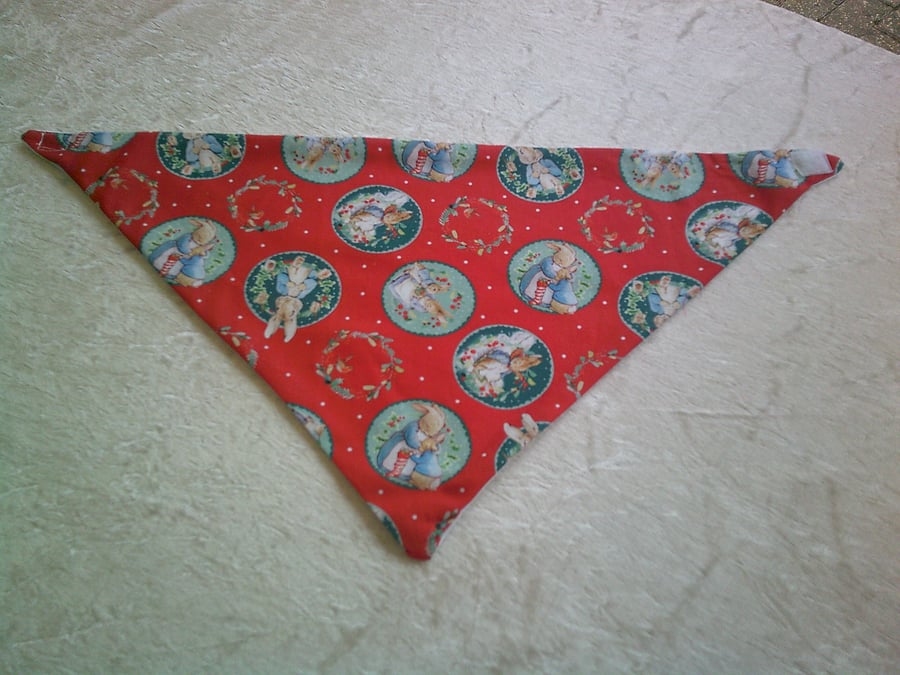 Peter Rabbit at Christmas Dribble Bib