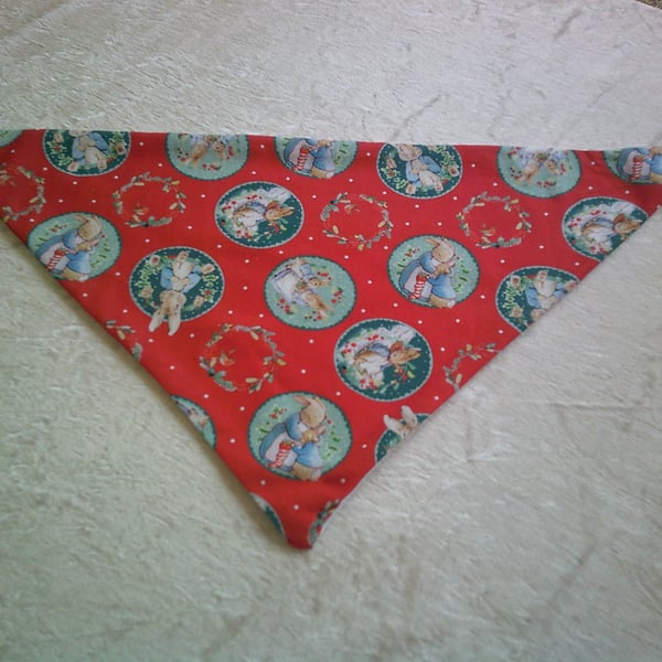 Peter Rabbit at Christmas Dribble Bib