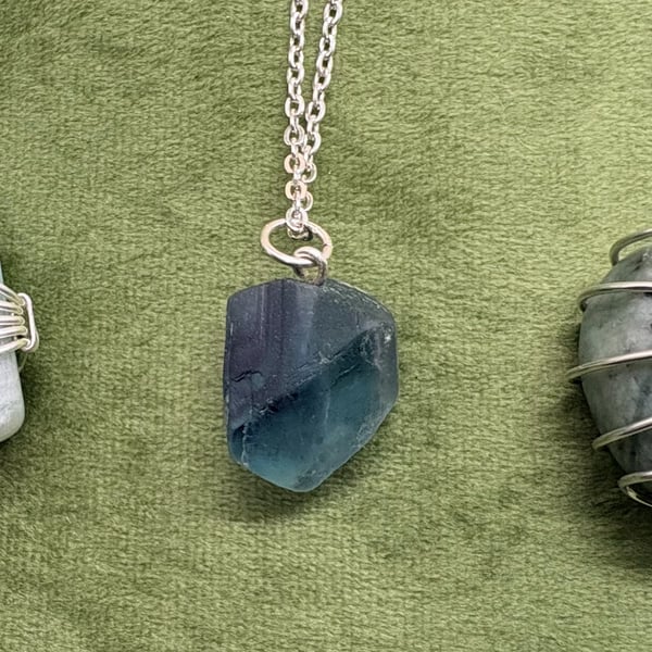 Multiple choices - Simple wire wrapped Semi-precious stones