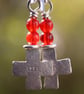 silver cross earrings - Image 5