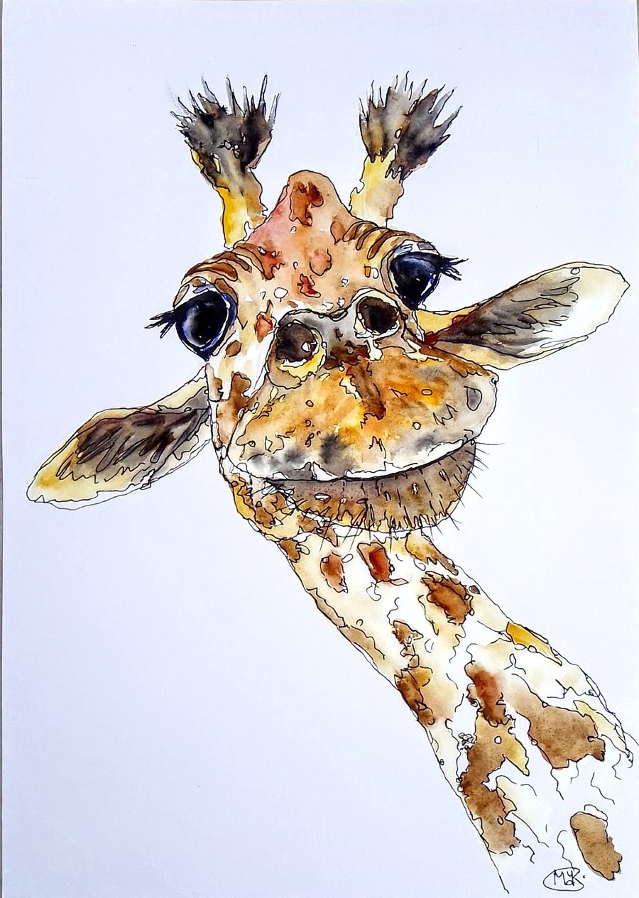 Giraffe, Original Painting