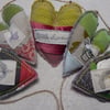Reserved for Liz - Patchwork hearts - 55 cm  - With Love Bunting, wall hanging