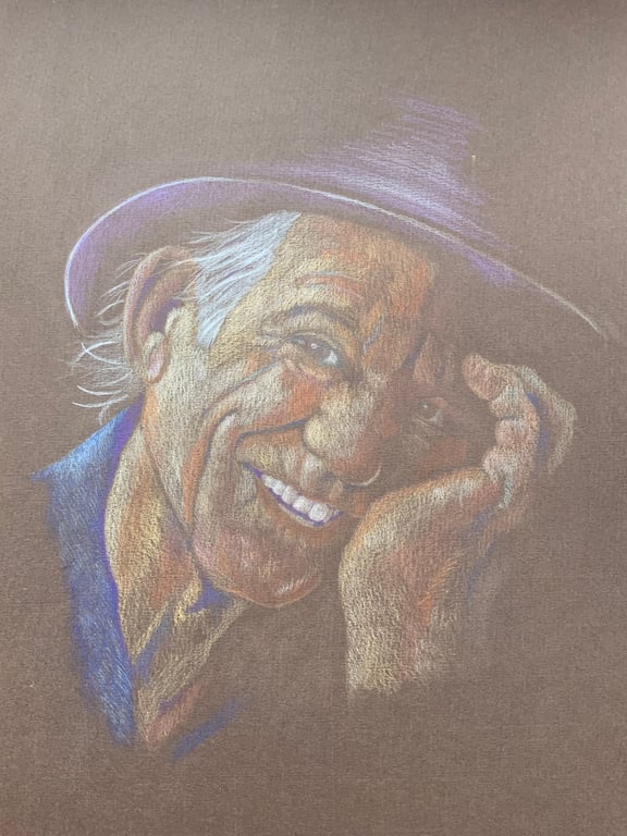 A portrait of Keith Richards