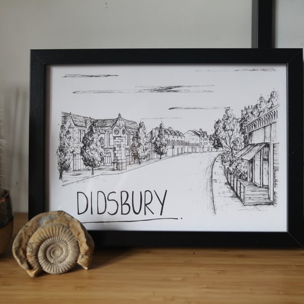 Didsbury Skyline Art Print
