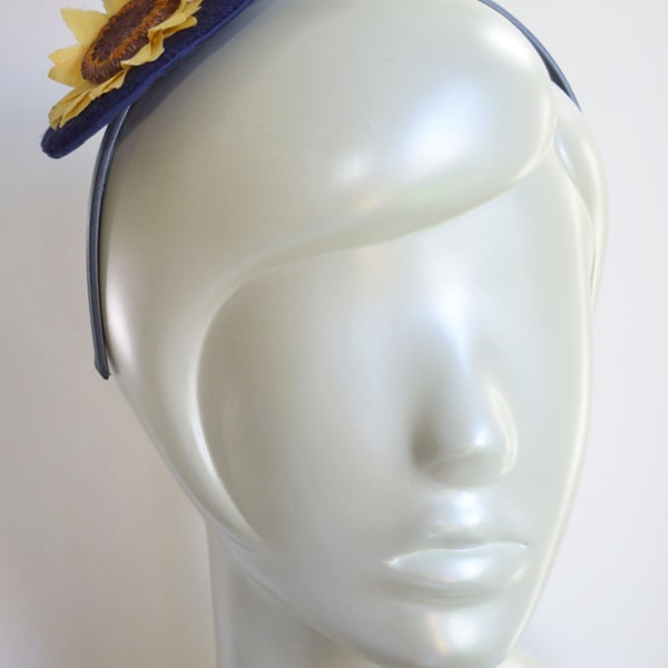 Custom Order Handmade Fascinator 'Sunflower' 