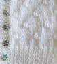 16" White Baby Boys Knots Patterned Cardigan - Image 4