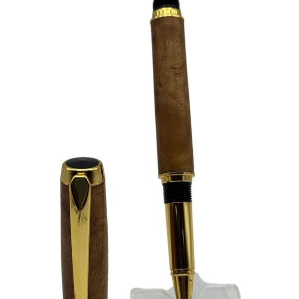 Viscount Rollerball Pen - Yellow Box Burl