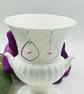 Freshwater Pearl & Petal Pendant Charm Earrings