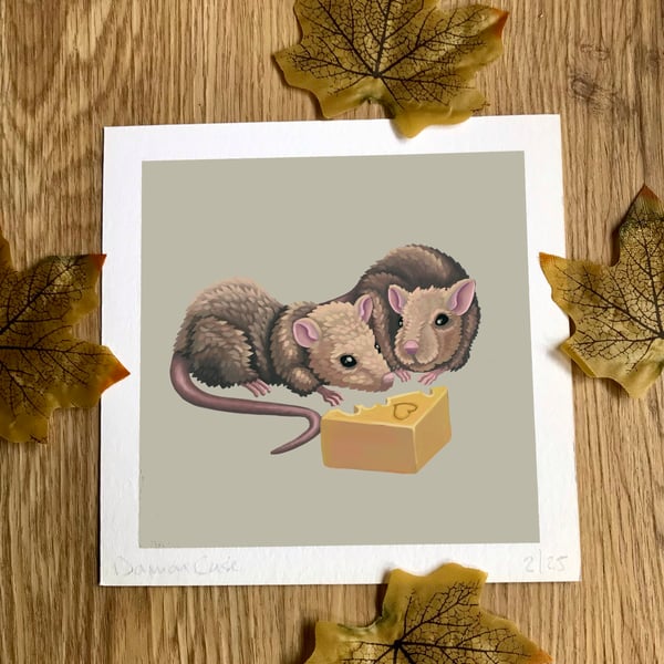 Rats Art Print 