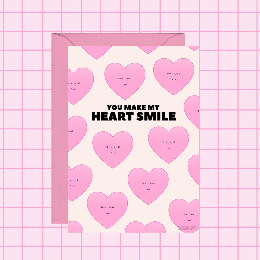 Love Hearts Anniversary Card