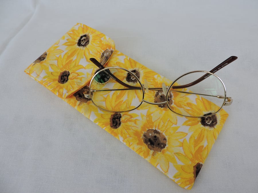  Clearance Sale 3.00  Glasses Case  Sun Glasses Case  Sunflowers