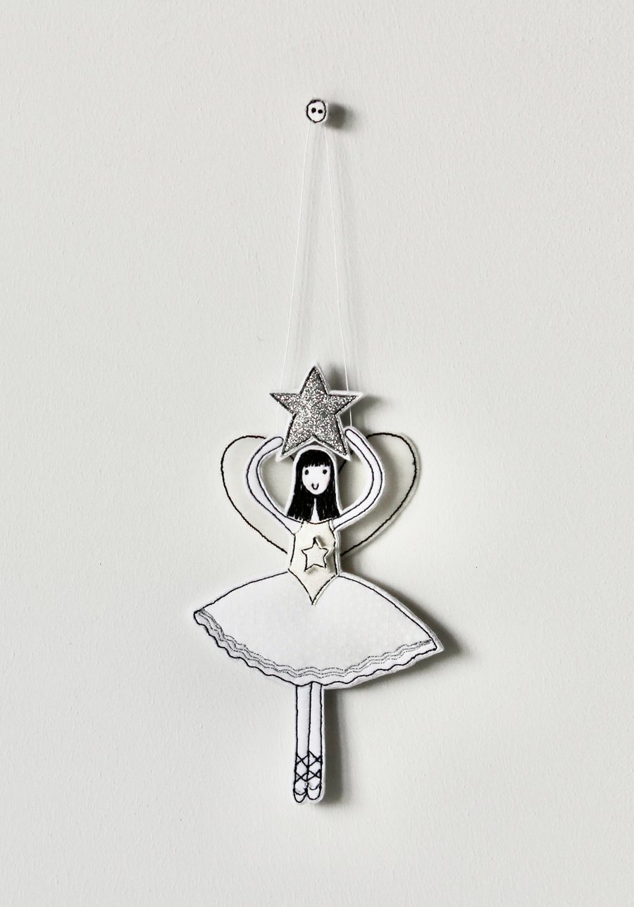 'Fairy Holding a Star' - Hanging Decoration