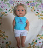 Our Generation and Tiny Tears Summer Sailors Outfit with Fully Reversible top  