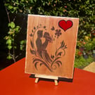Romantic Wooden Plaque – Handmade Love Sign – Bespoke Personalised Gift for Coup