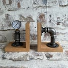 Solid Oak Bookends Pair