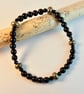 Black Onyx And Pyrite Bracelet For A Larger Wrist Size - Image 5