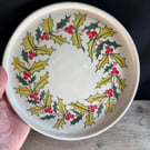 Handpainted Holly Plate 1