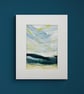 Original Seascape Painting - When Light Dances Through the Clouds