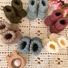 Cosy Baby Rib Cuff Booties 3-6 months