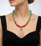 Bracelet and necklace beaded set - Image 3