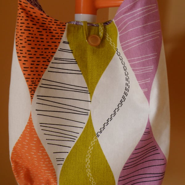 Across the body bag, boho, over the shoulder bag in vibrant colours purple 