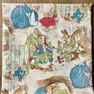 50cm cushion cover handmade with Peter Rabbit fabric - perfect nursery decor!