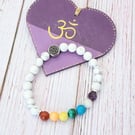 Yoga Bracelet, Chakra Beads, Sleep Support, Women's Mala Bracelet, Yoga Gift