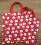 Small Christmas Snowmen Reusable Gift  Bag.  - Image 2
