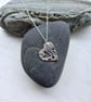 Silver side hanging heart - Image 5