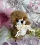 Miniature Otter - Puddling, tiny hand sewn artist bear - Image 2