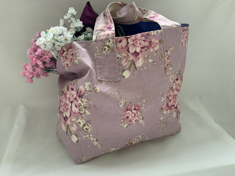 Perfectly Imperfect, Floral Eco Bag, Reusable Bag, Shopping Bag, Teachers Bag