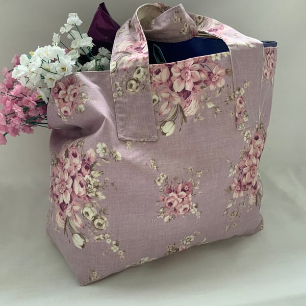 Perfectly Imperfect, Floral Eco Bag, Reusable Bag, Shopping Bag, Teachers Bag