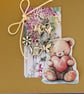 Card with clip on charms, stitch markers  - Image 1