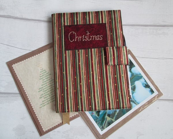 A5 Christmas Reusable Notebook Cover, Christmas List Book